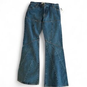 NWT Y2K Gap Lowrise Patchwork Flare Jeans